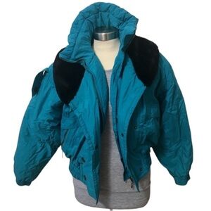 Vintage Edelweiss Skiwear Teal Jacket size small